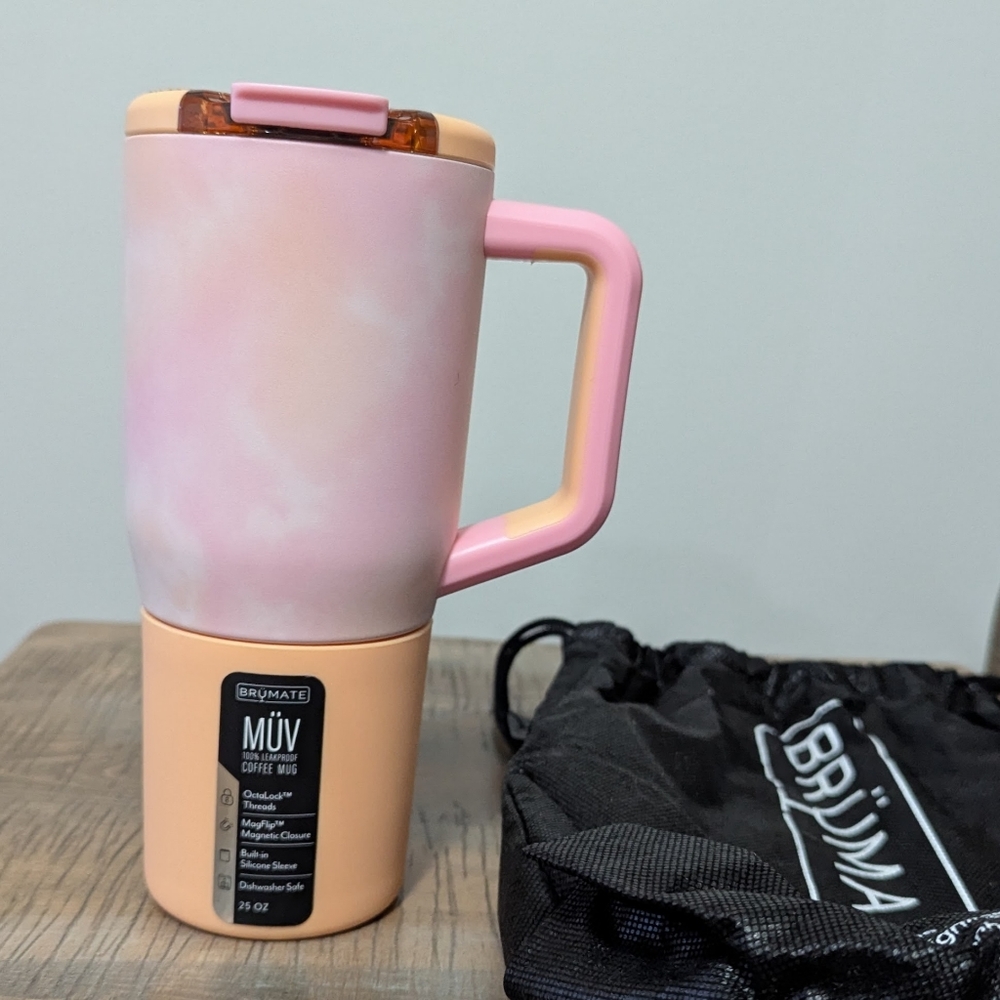 BrüMate MÜV Tumbler in Pink and Peach